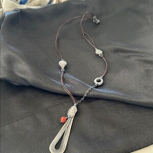 Silpada Silver and Brown Necklace